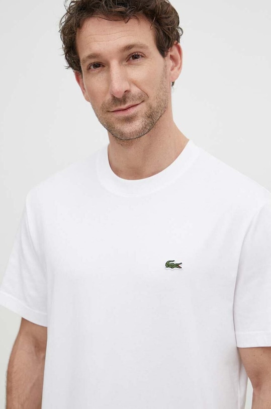 

Хлопковая футболка Lacoste, белый