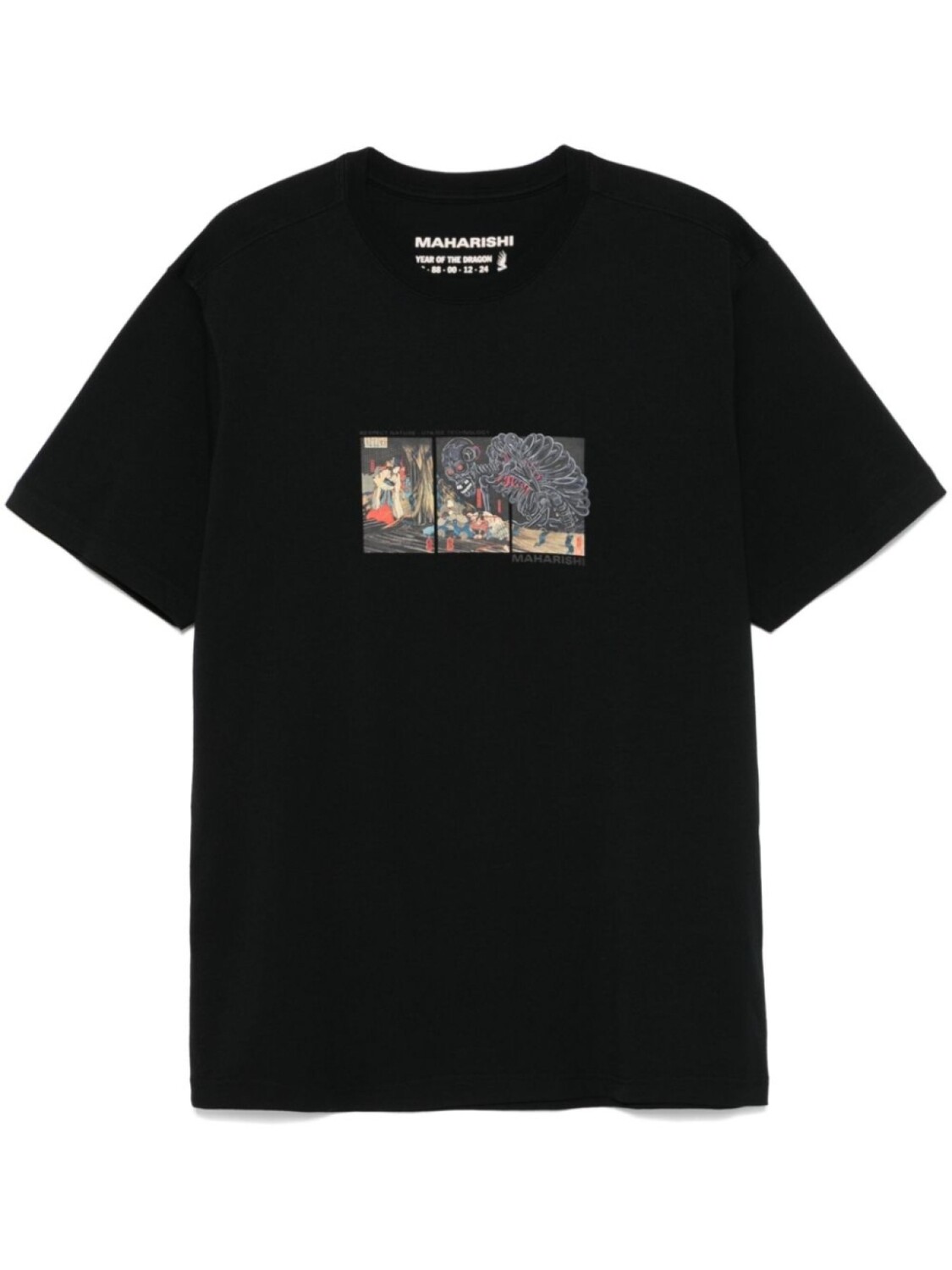 

Maharishi футболка 1395 Cyber Skeleton, черный
