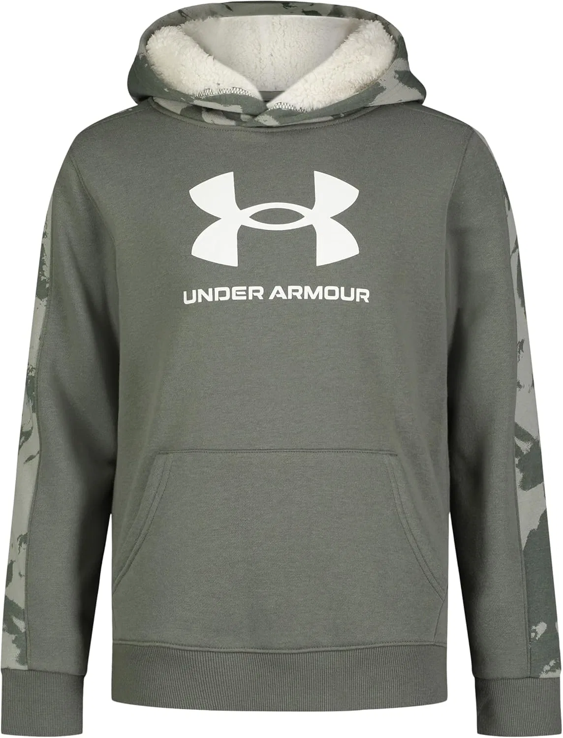 Детская толстовка с капюшоном, флис, Under Armour, Sage Col