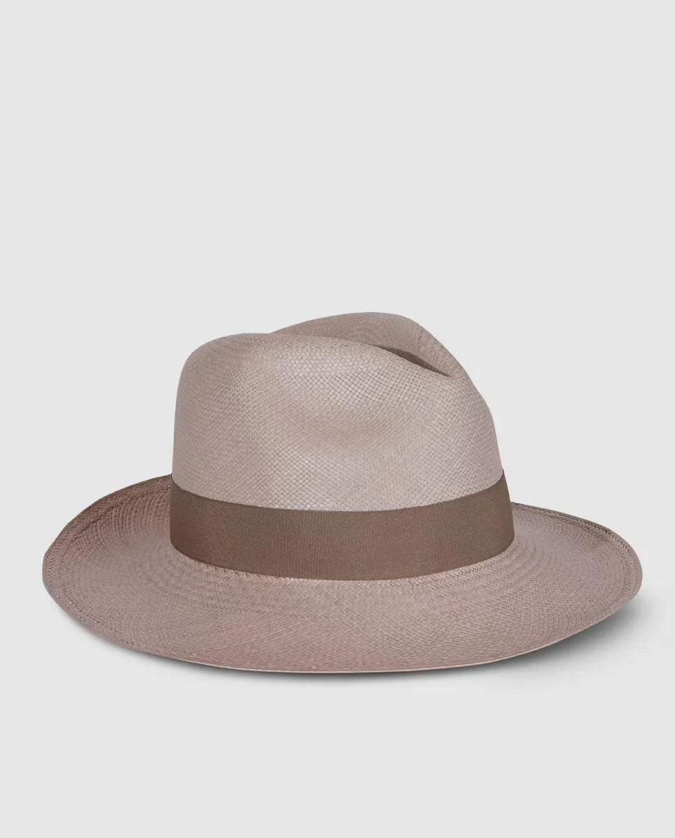 

Мужская панама панама Панама коричневого цвета Panamania Hats, коричневый
