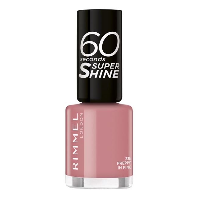 

60 секунд лак для ногтей Rimmel, цвет 235 preppy in pink, 8 мл