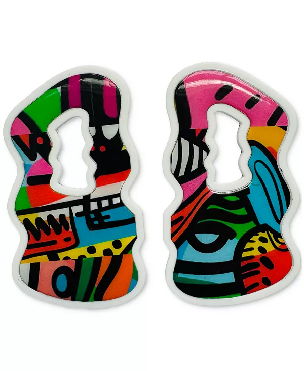 

Серьги-Подвески смелой формы Swanky Designs, white