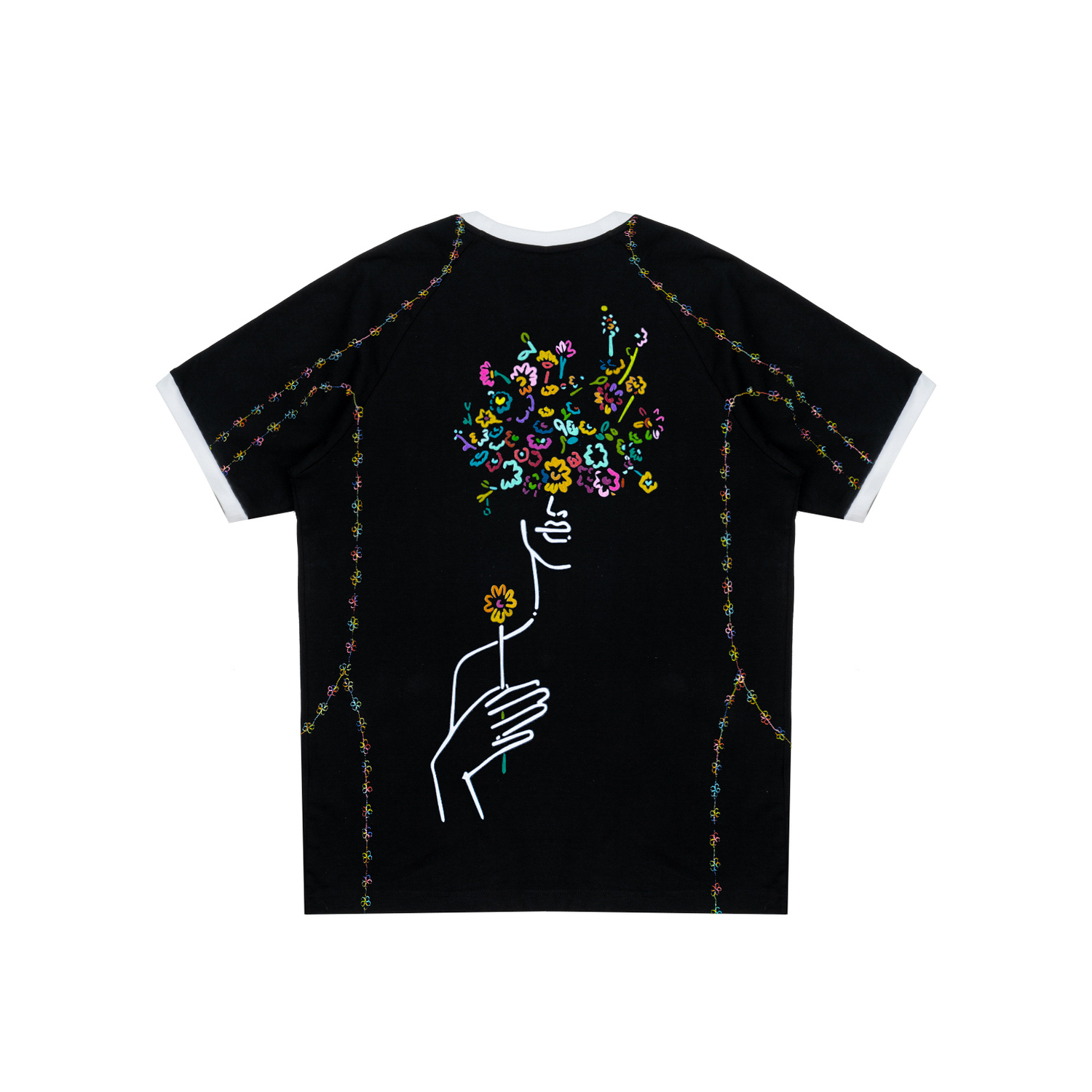 Универсальные повседневные футболка с коротким рукавом unisex Adidas Originals, черный — фото 2