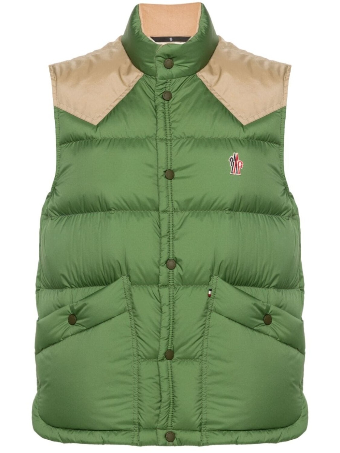 

Moncler Grenoble дутый жилет Veny, зеленый