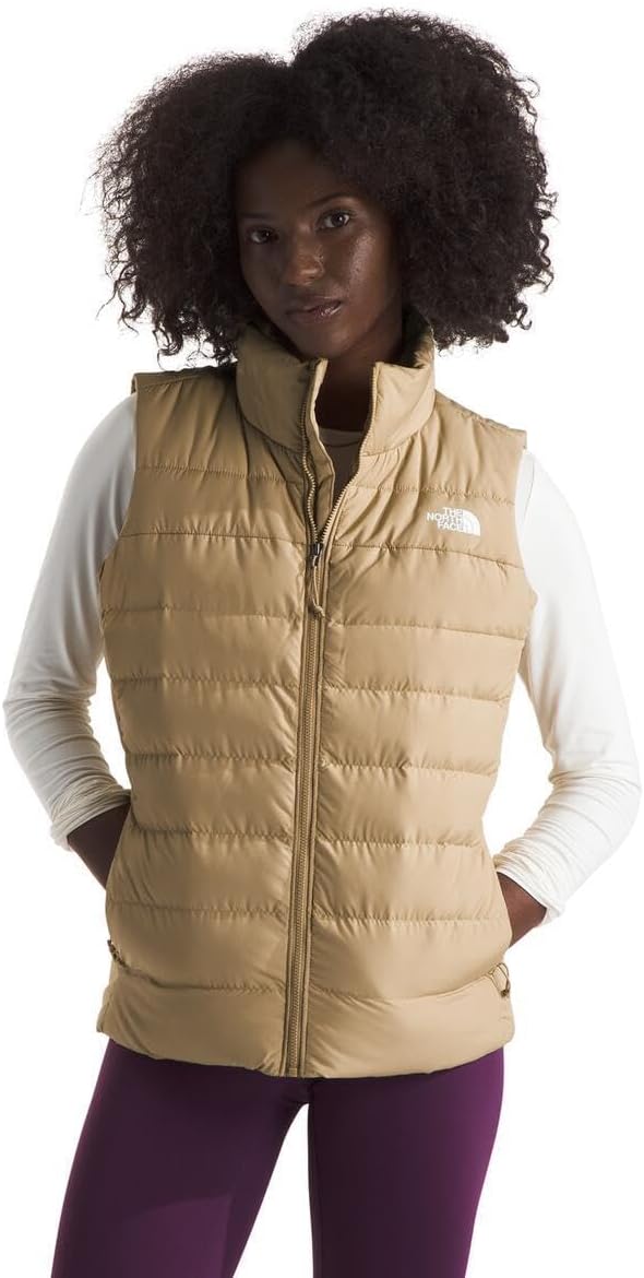 

THE NORTH FACE Женская утеплённая жилетка Aconcagua 3 | Ветрозащитная, влагоотталкивающая, утеплитель 600 Fill Waterfowl Down, Khaki Stone