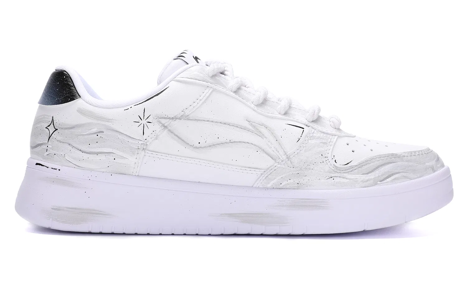 Скейтбордические кроссовки Li-Ning низкие серо-белые — фото 3