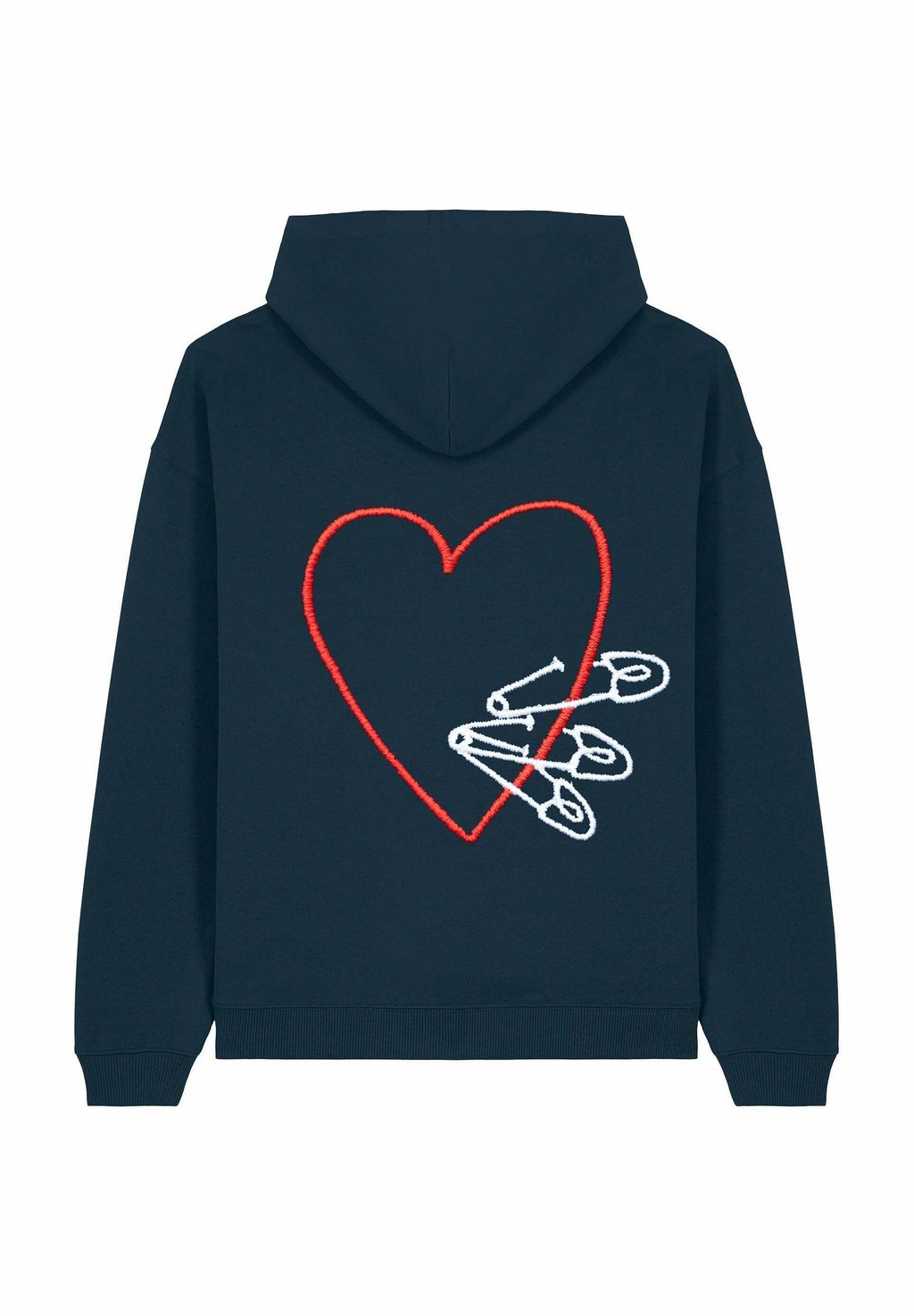 

Толстовка PINS BACK EMBROIDERY UNISEX Mira Paris, темно-синий