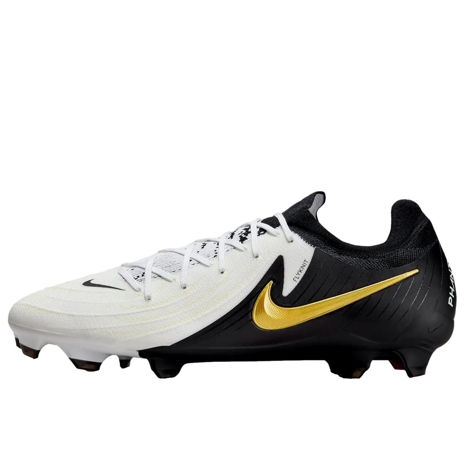 Мужские кроссовки Nike Phantom GX II PRO FG, белые/черные, модель FJ2563-100