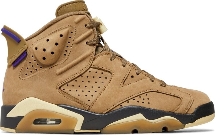 Кроссовки Wmns Air Jordan 6 Retro GORE-TEX 'Brown Kelp', коричневый