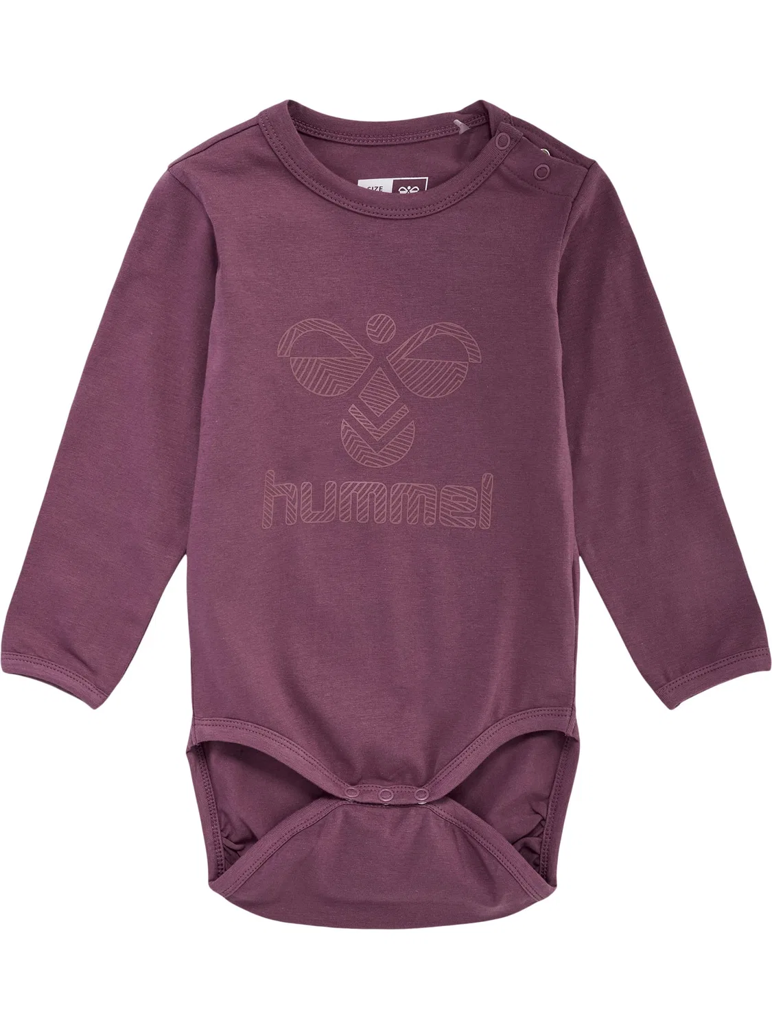 Боди с длинным рукавом, хлопковое, Hummel, тюльпан