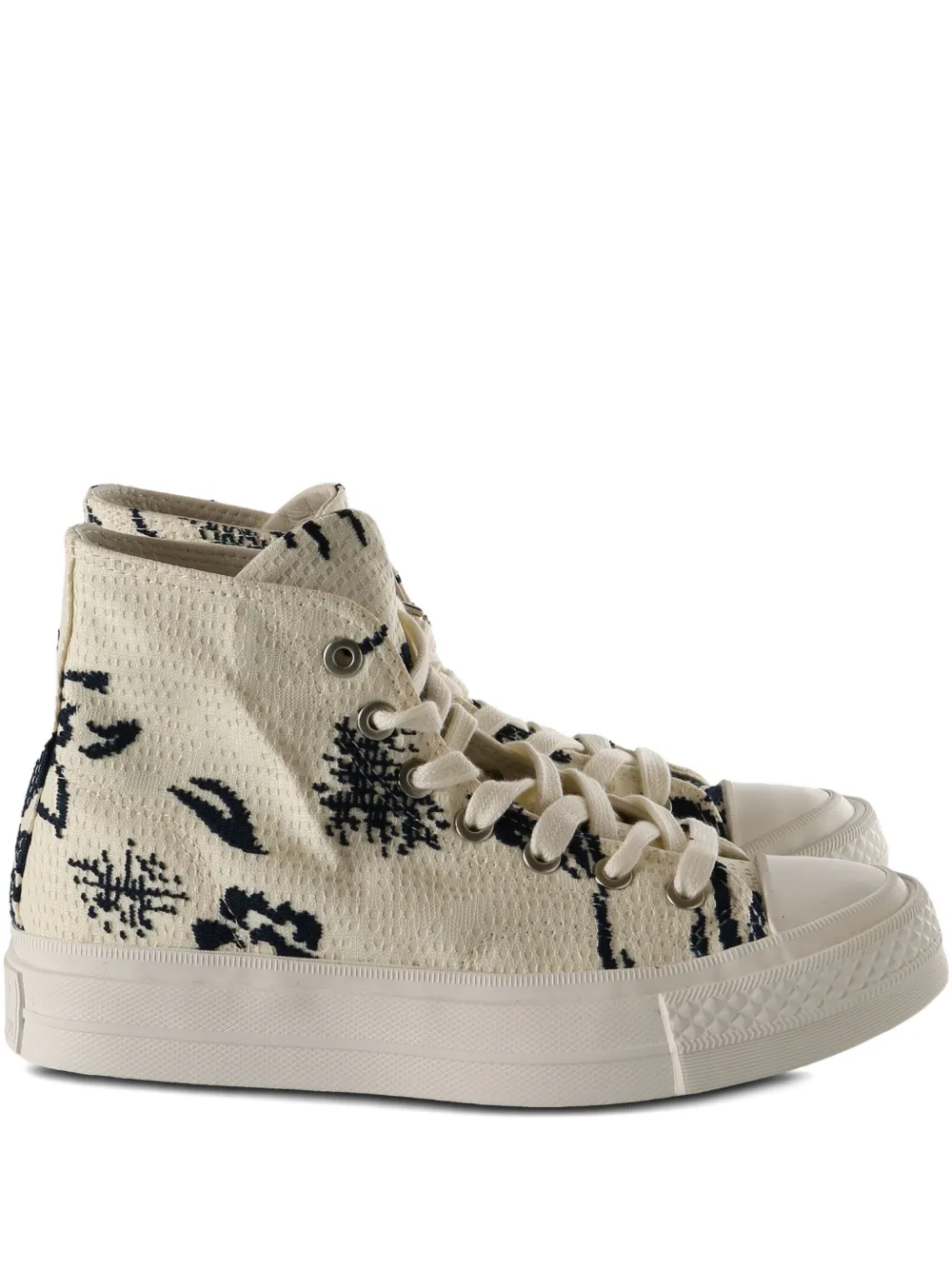 

Высокие кеды с узорчатой отделкой Converse, нейтральный
