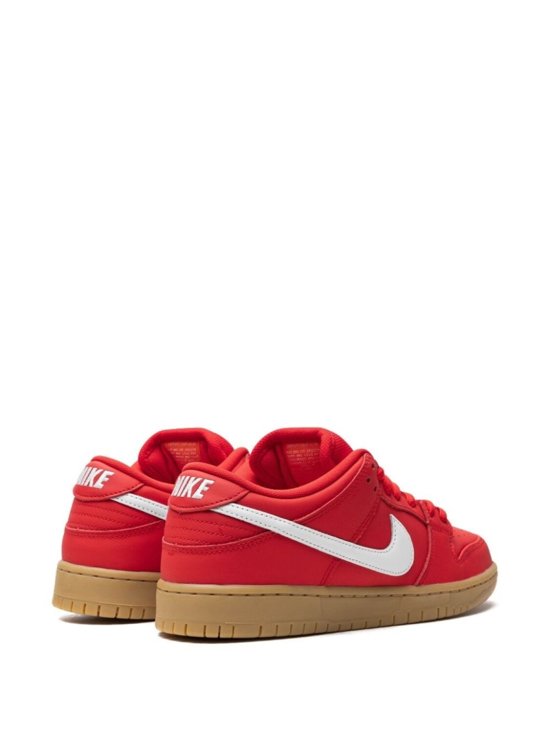 Кроссовки SB Dunk Low Pro University Red/Gum Nike, красный — фото 3