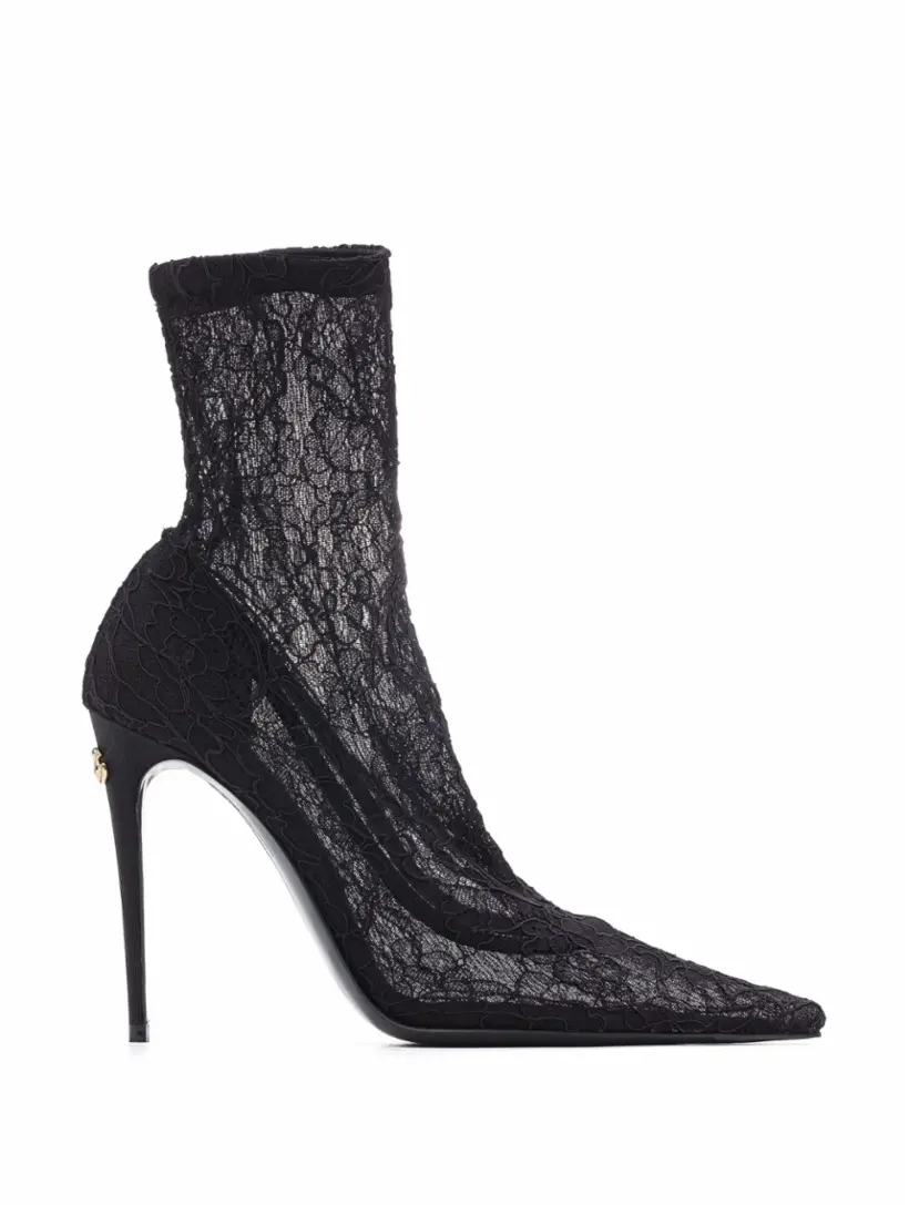 

Кружевные туфли DG Dolce&Gabbana, черный