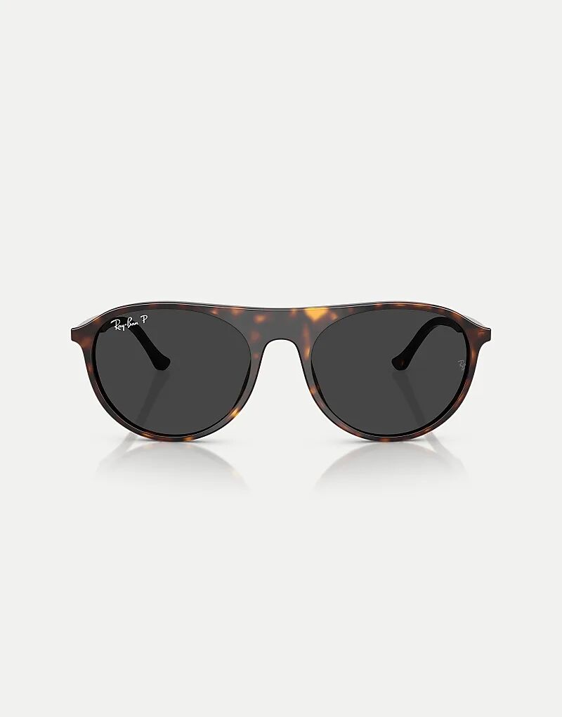 

Солнцезащитные очки Ray-Ban Rb2215 с квадратными поляризованными линзами и черными линзами в цвете «гавана»