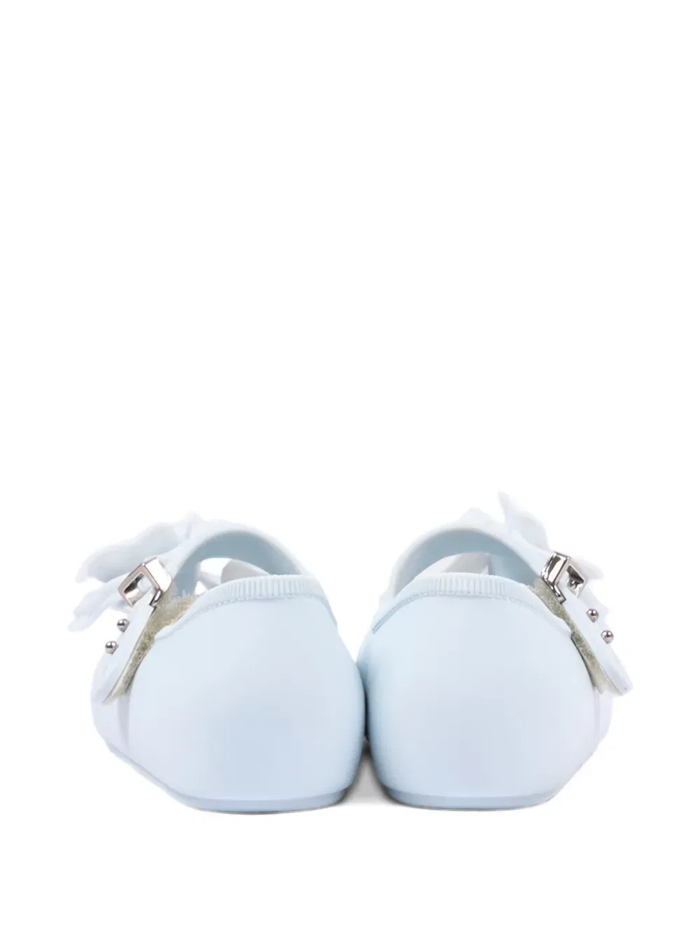 Балетки с цветочной аппликацией Mini Melissa, синий — фото 4