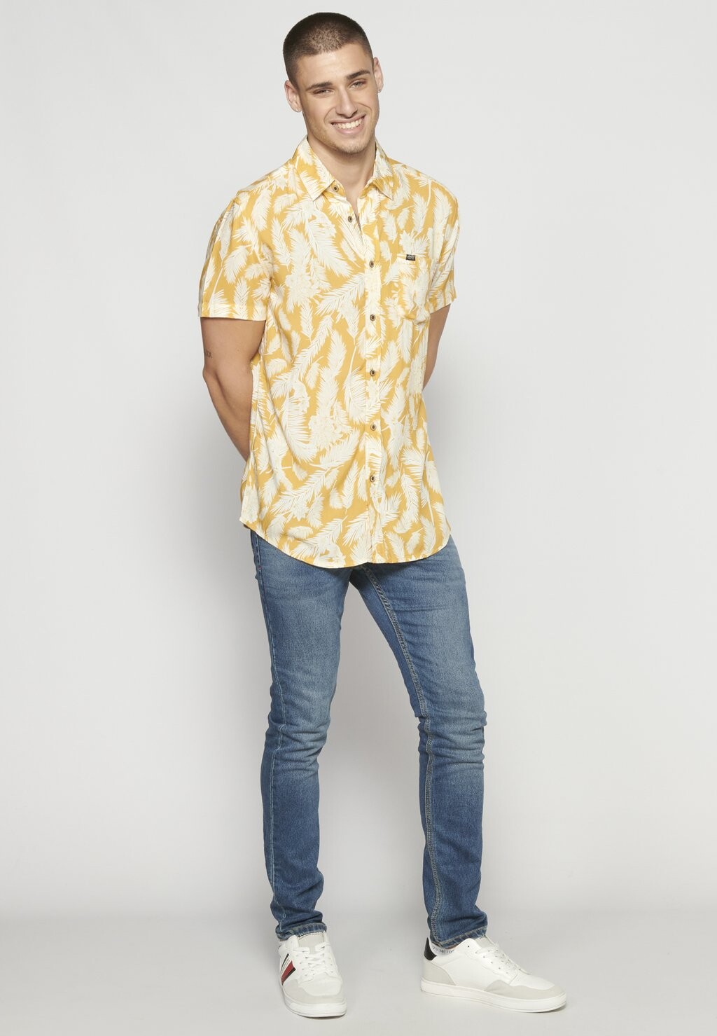

Рубашка Short Sleeve Koroshi, охра