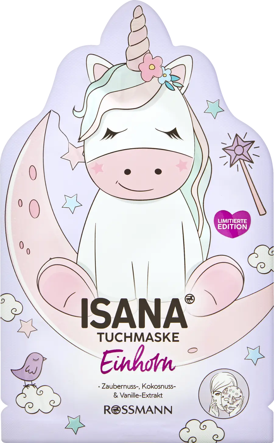 

Маска для лица ISANA Tuchmaske Einhorn