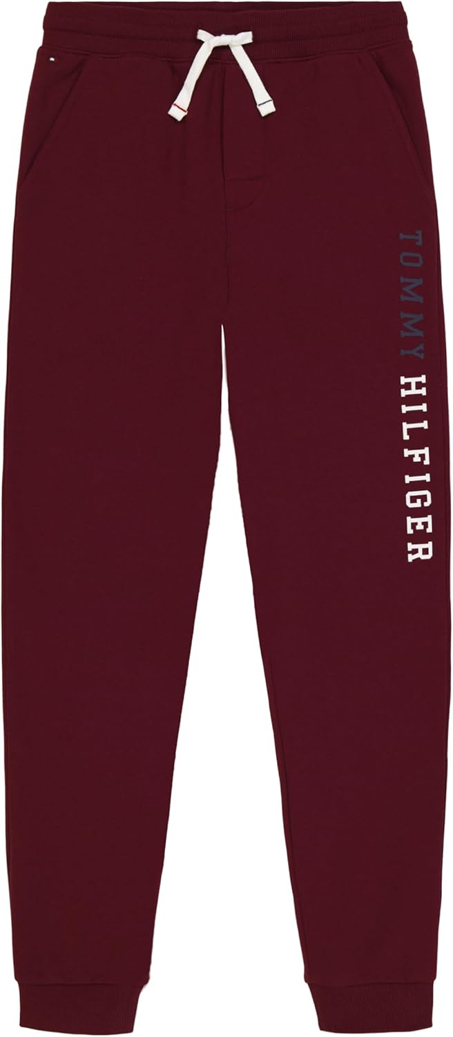 

Флисовые спортивные брюки-джоггеры Tommy Hilfiger для мальчиков, застежка на шнурок, Leg Print Port