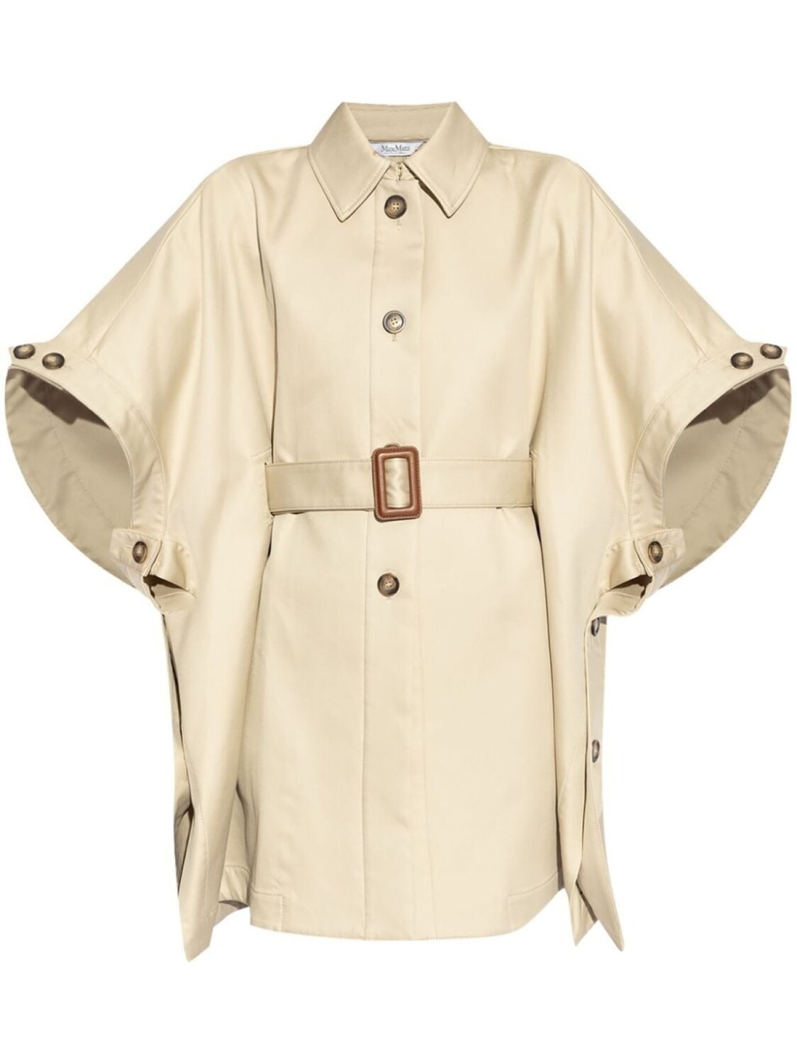 

Max Mara куртка-пончо Agape, нейтральный цвет