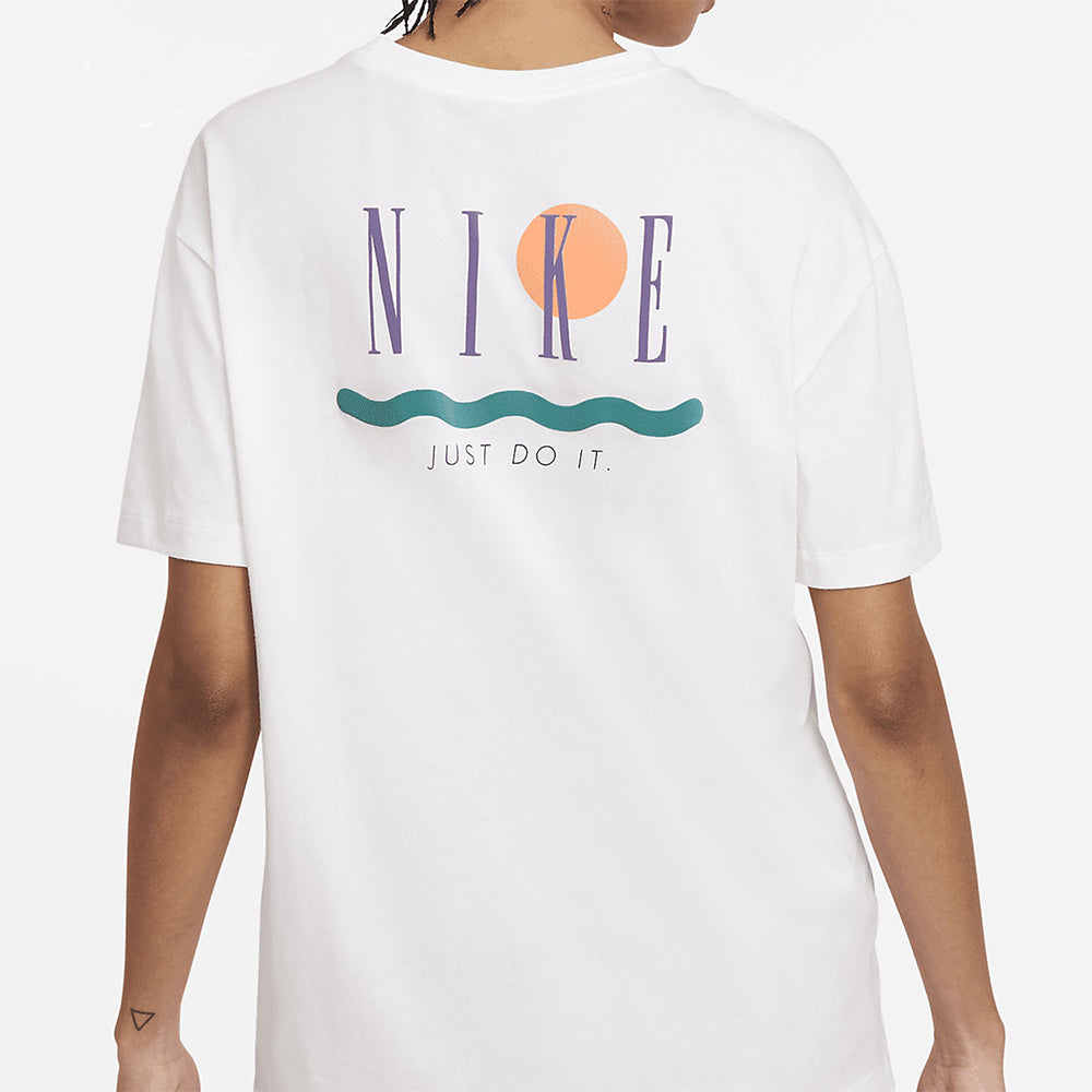 Футболка (WMNS) Nike Nsw Tee Boy Vintage Sports Fitness Training Breathable Short Sleeve White T-Shirt DD1480-100 — фото 4