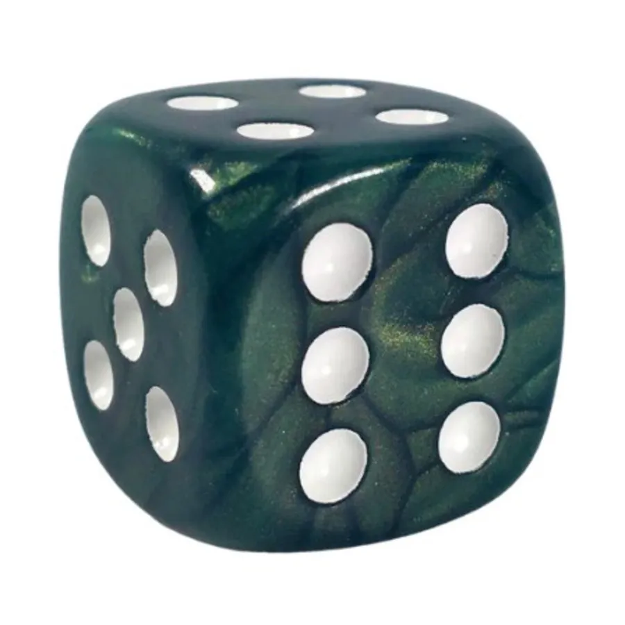 

d6 18 мм с отливом Sea Dragon с белым (12), Game Dice - Shimmer (Role 4 Initiative)