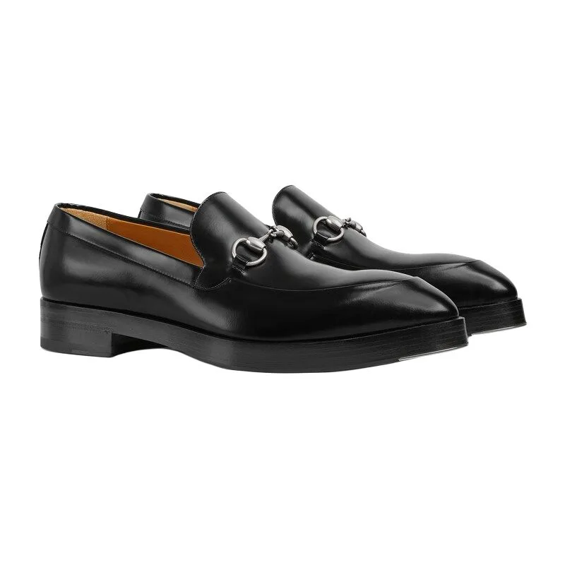 GUCCI Лоферы Burn черные — фото 4