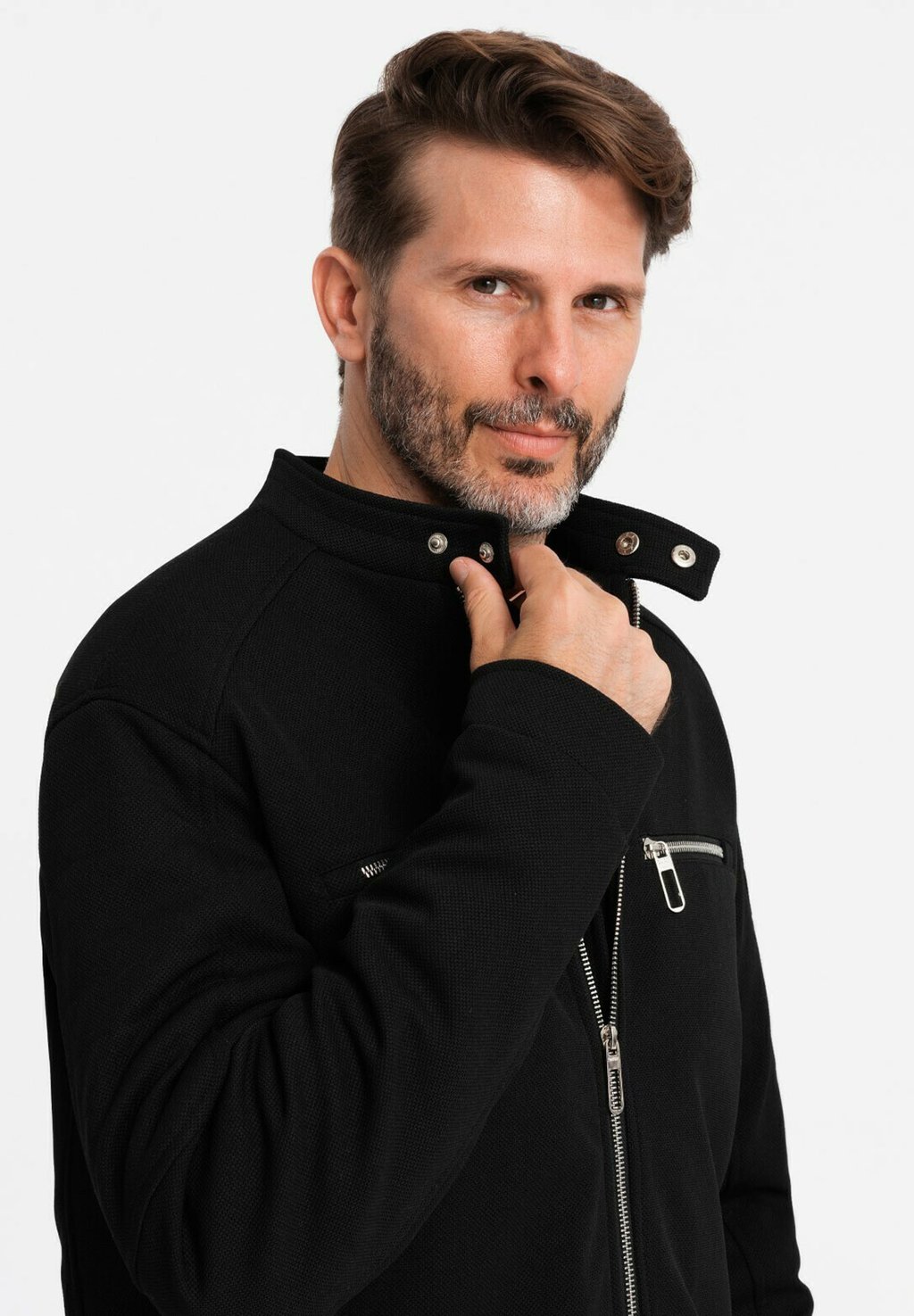 

Куртка из искусственной кожи Ombre, черный