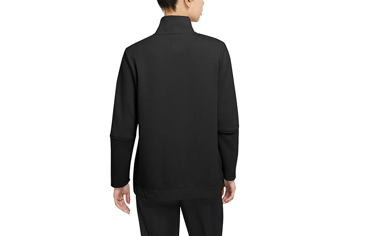 Куртка (WMNS) Nike Sportswear Tech Fleece Stand Collar Casual Cozy Black Jacket — фото 2