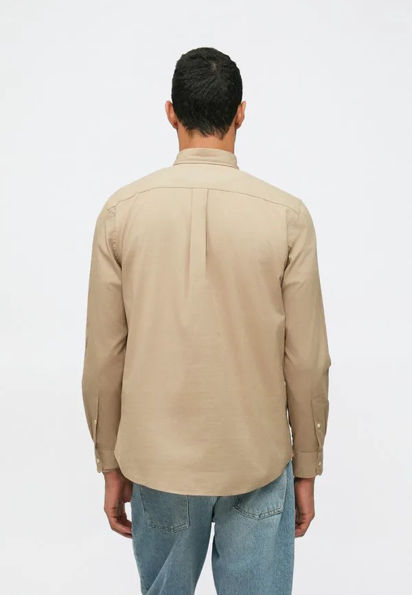 Рубашка из поплина стандартного кроя th flex Tommy Hilfiger, Coastal Taupe — фото 3