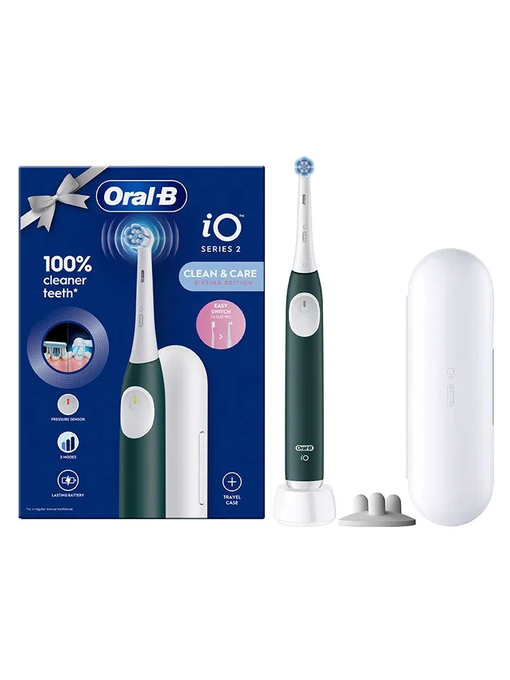 Электрическая зубная щетка с iO-технологией Oral-B зеленая — фото 4