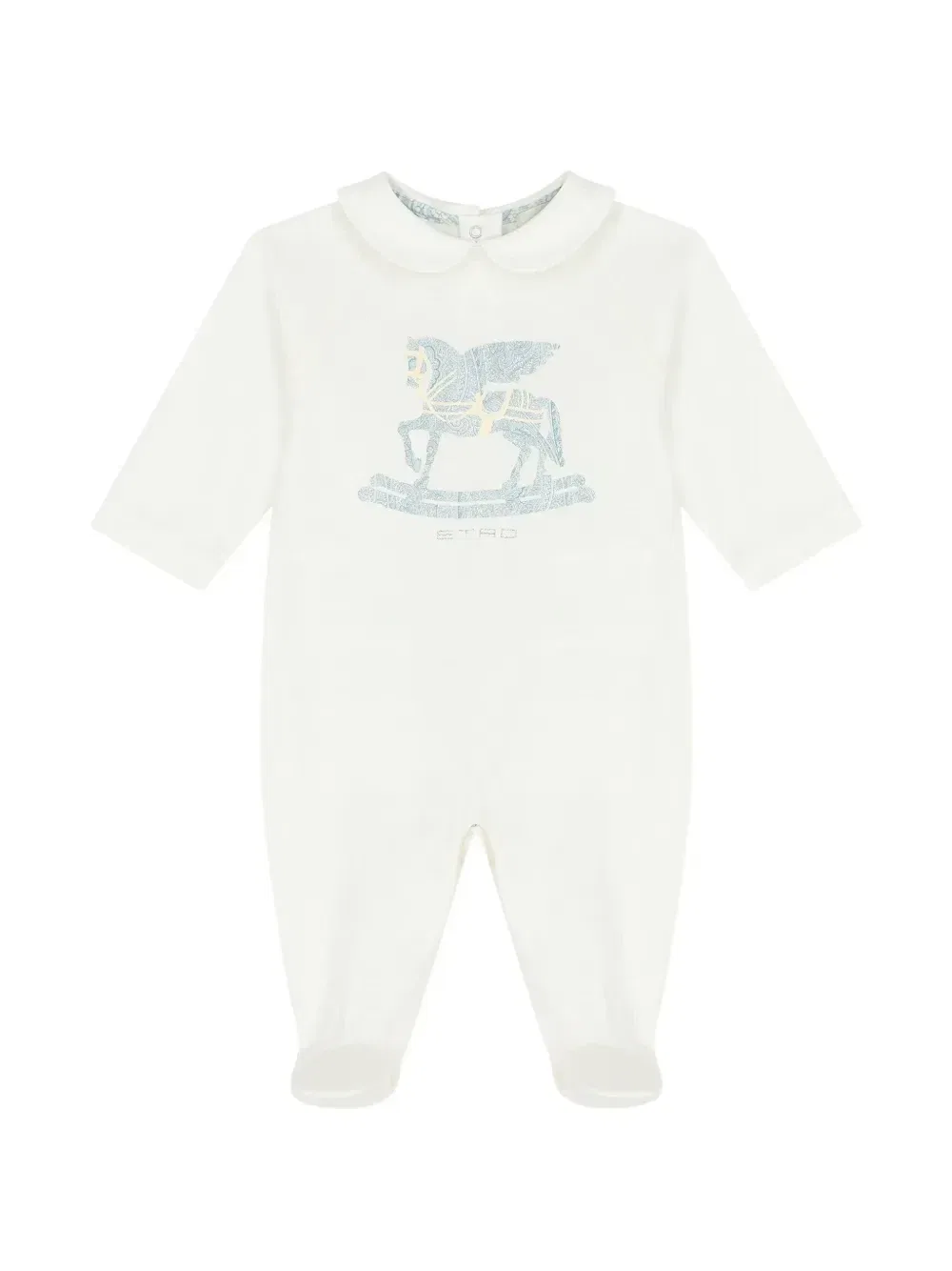 Комплект из трех предметов в полоску Etro Kids, бежевый — фото 3