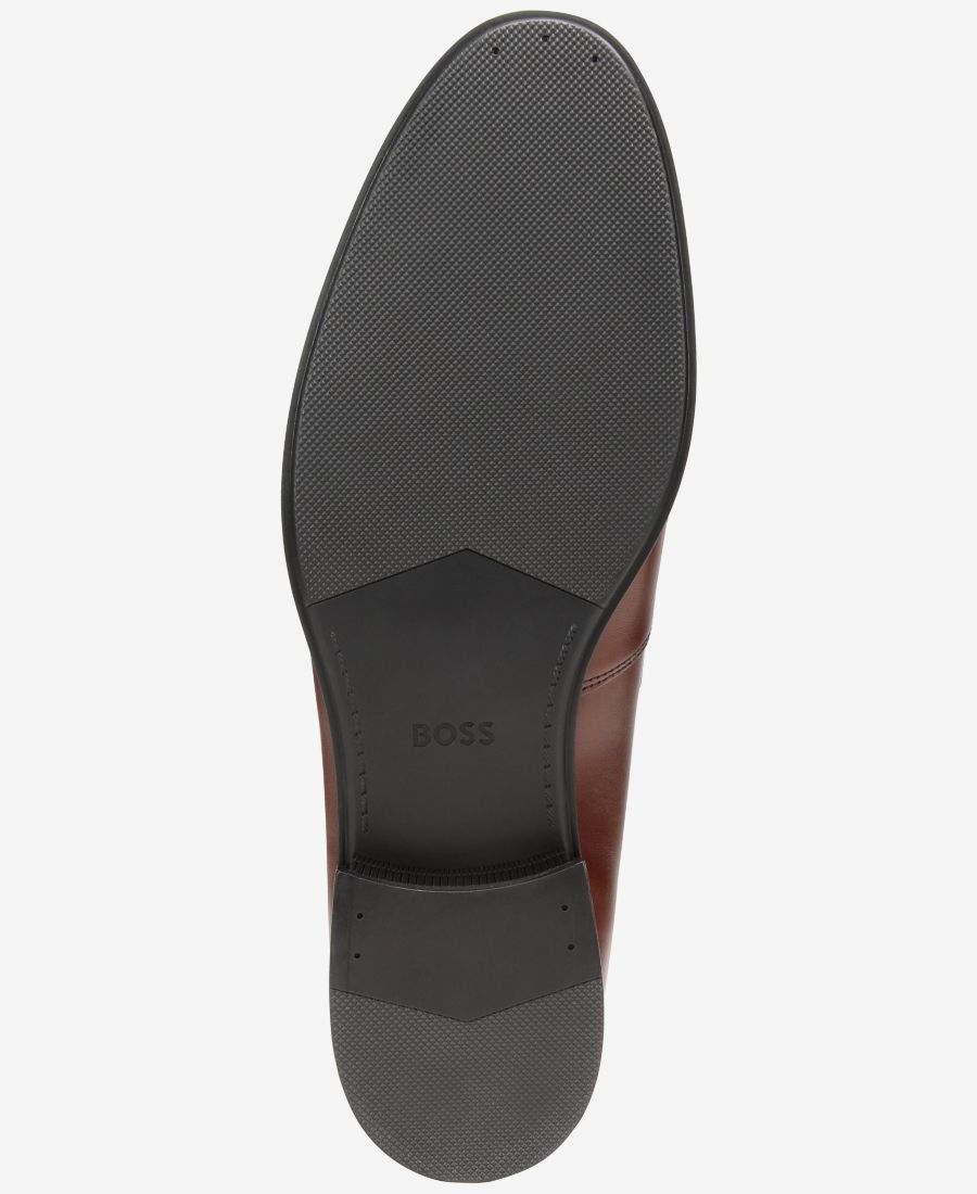Мужские лоферы BOSS by Colby из итальянской кожи Hugo Boss, Dark Brown — фото 4