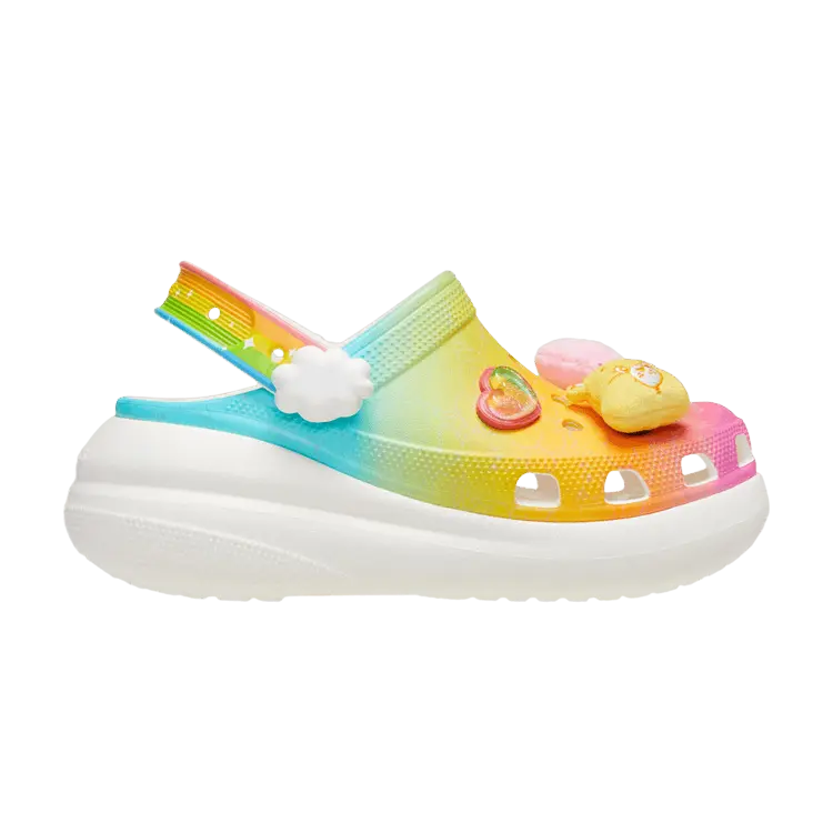 

Кроссовки Crocs Care Bears x Wmns Crush Clog Rainbow, разноцветный