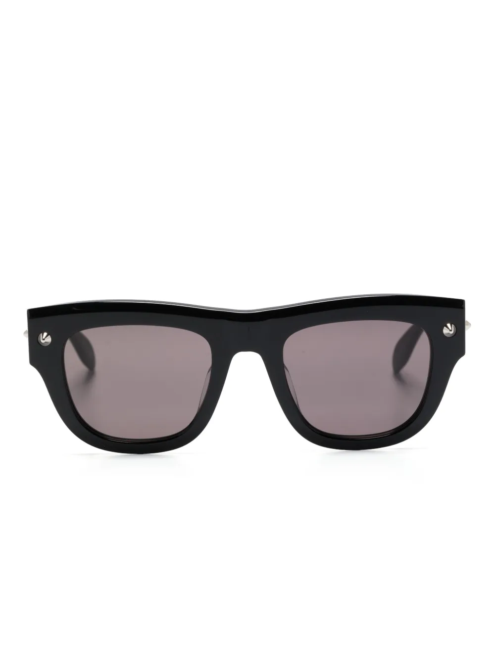 

Солнцезащитные очки в D-образной оправе с шипами Alexander McQueen Eyewear, черный