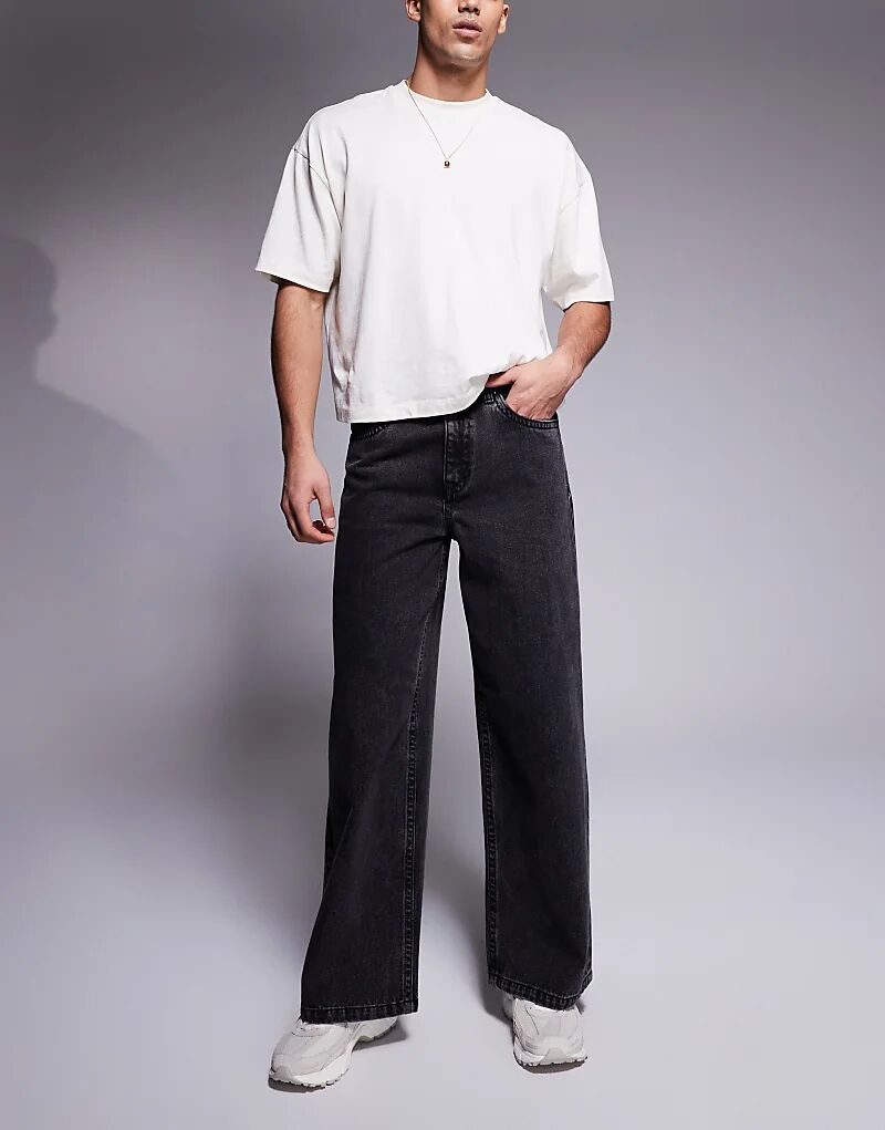 

Очень мешковатые джинсы черного цвета ASOS DESIGN