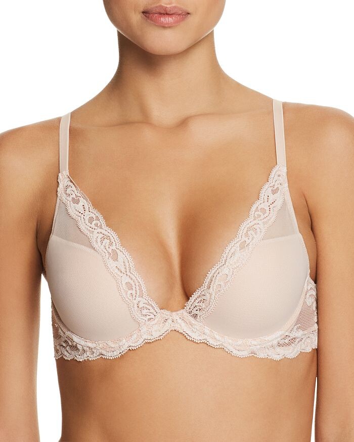 

Контурный бюстгальтер Feathers с глубоким вырезом Natori
