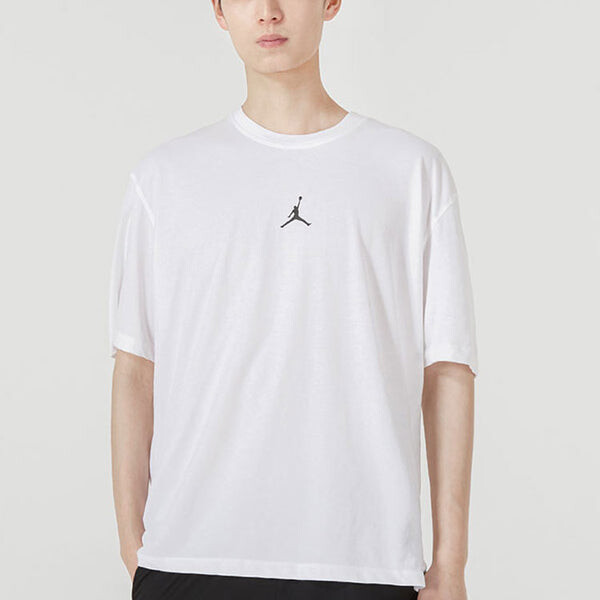 Футболка Air Jordan SS22 Logo Printing Sports Round Neck Short Sleeve White, белый — фото 3