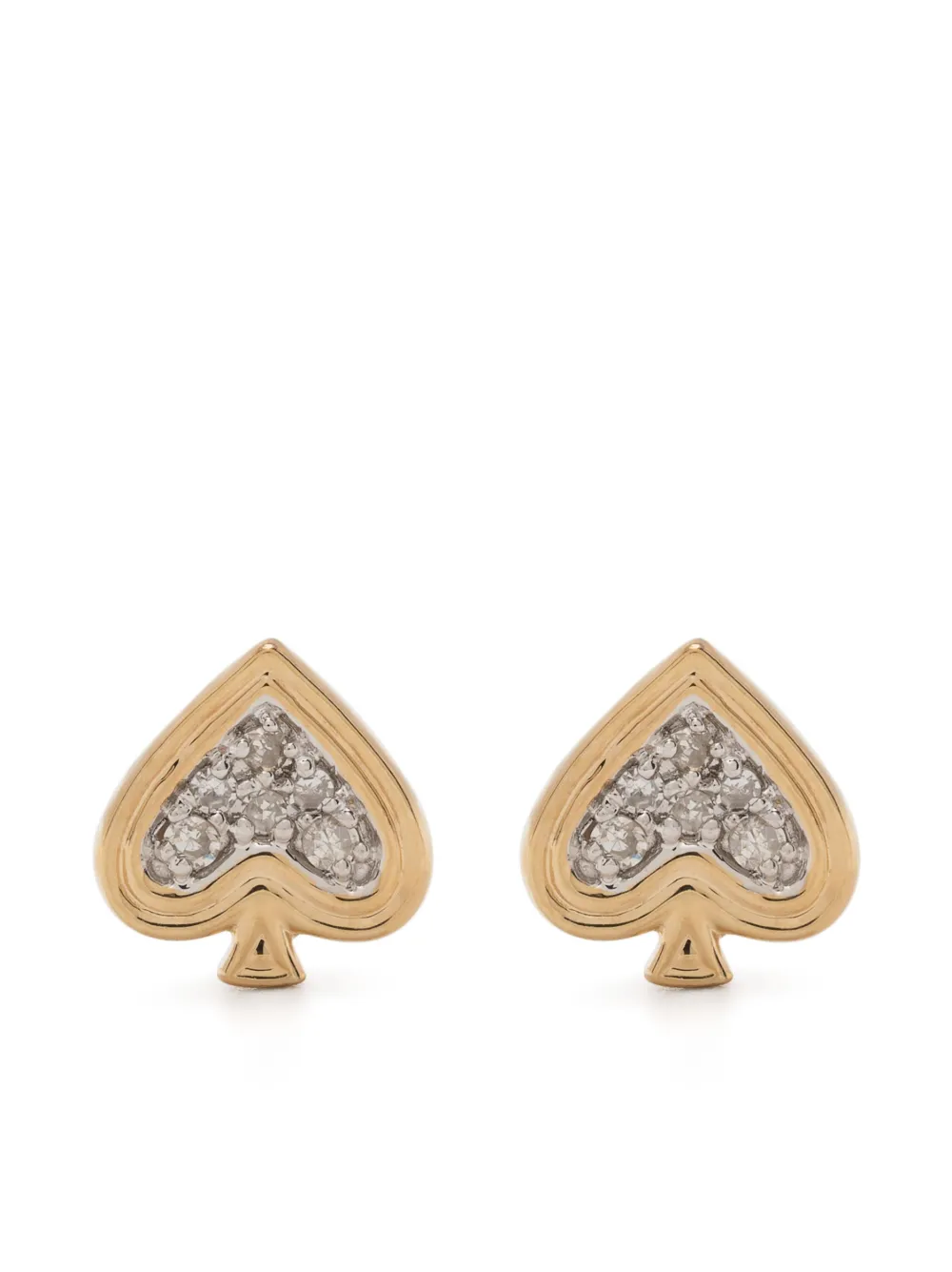 

Серьги Make Your Move Spade из желтого золота Adina Reyter, золотой