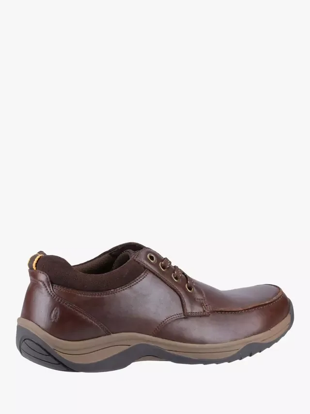 Кожаные туфли-дерби Derek на шнуровке, цвет кофе Hush Puppies, Coffee — фото 3