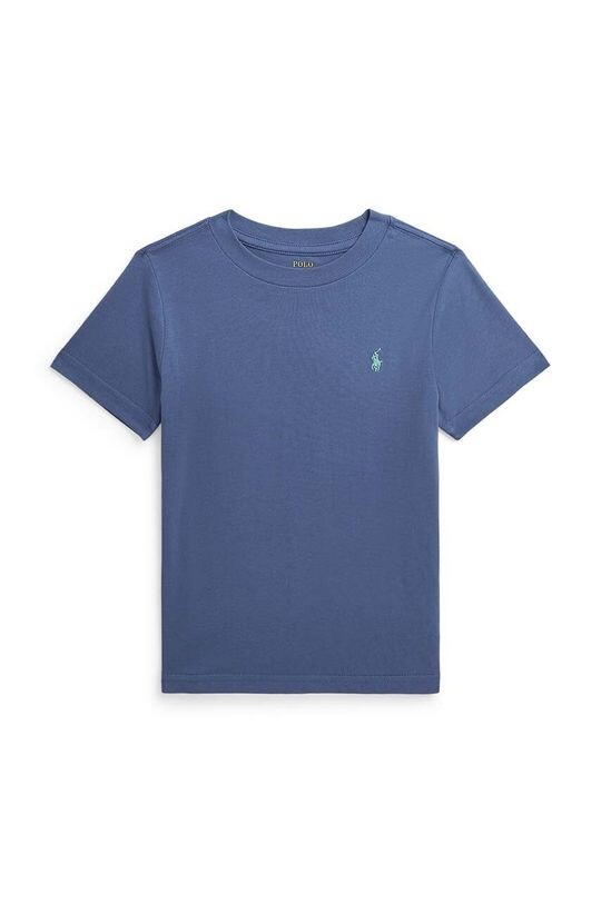 

Детская хлопковая футболка Polo Ralph Lauren, темно-синий