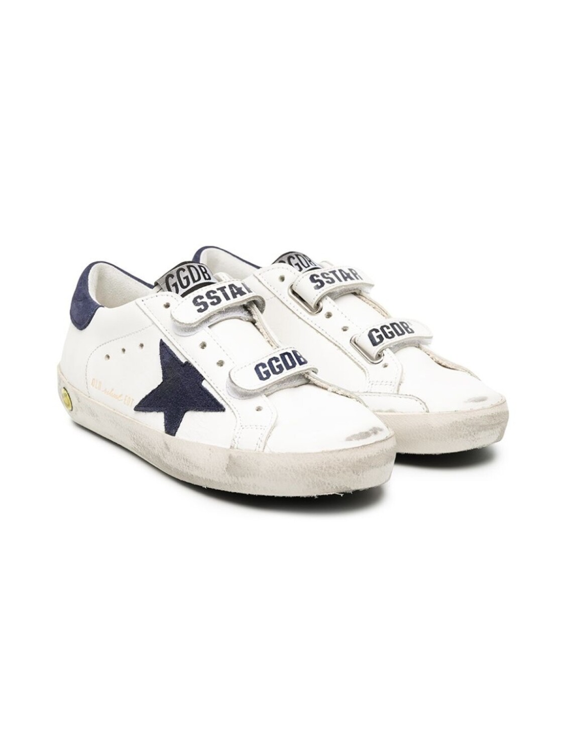 

Golden Goose Kids кеды Superstar с эффектом потертости, белый