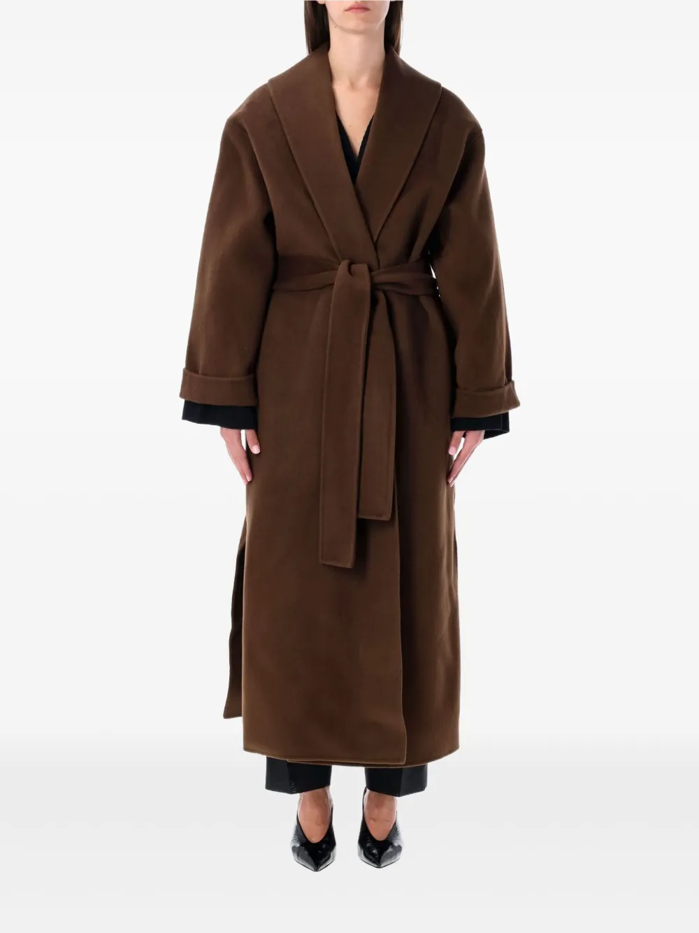 

Пальто с поясом Trullem BY MALENE BIRGER, коричневый