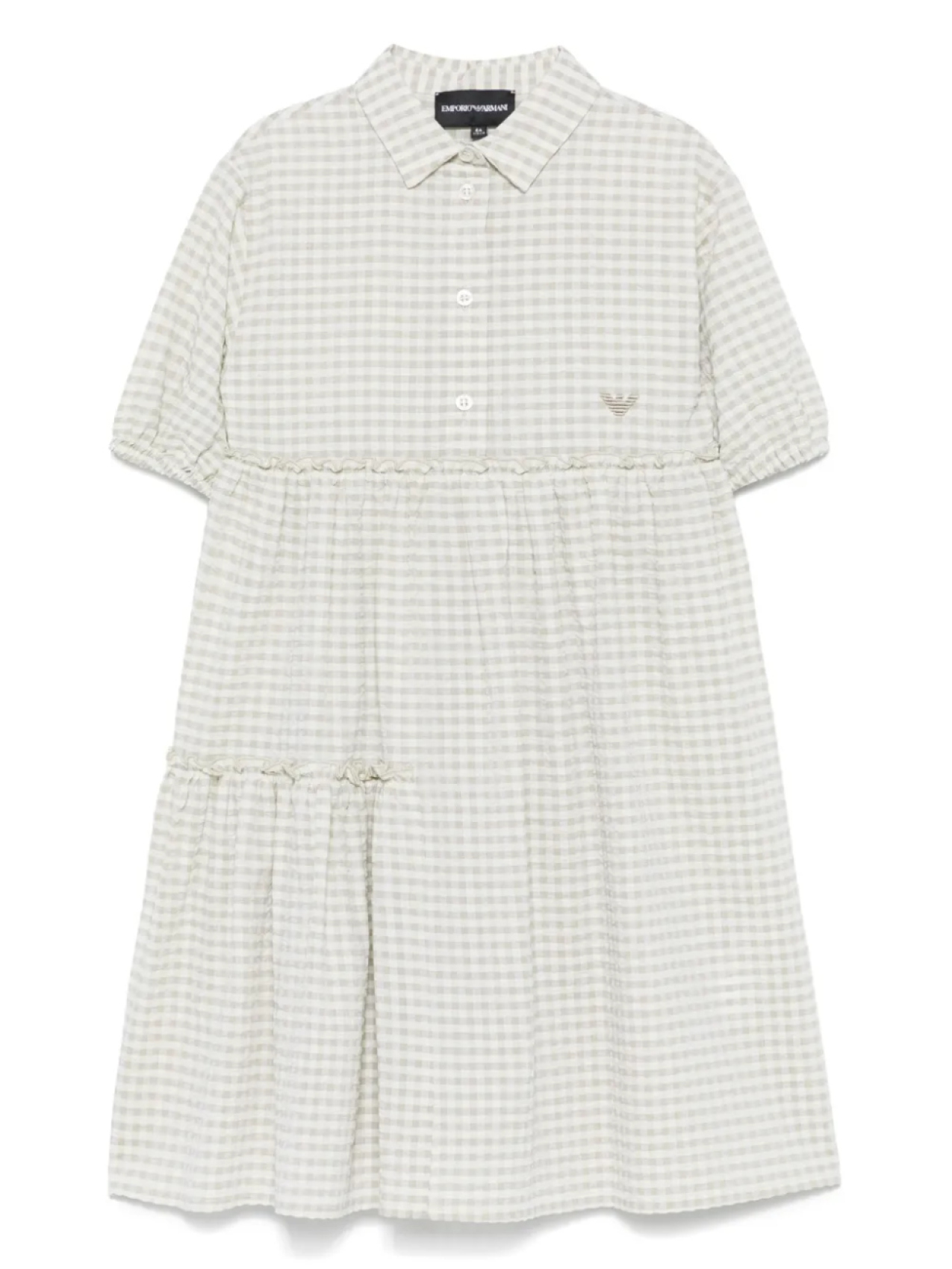 

Платье в клетку Emporio Armani Kids, зеленый