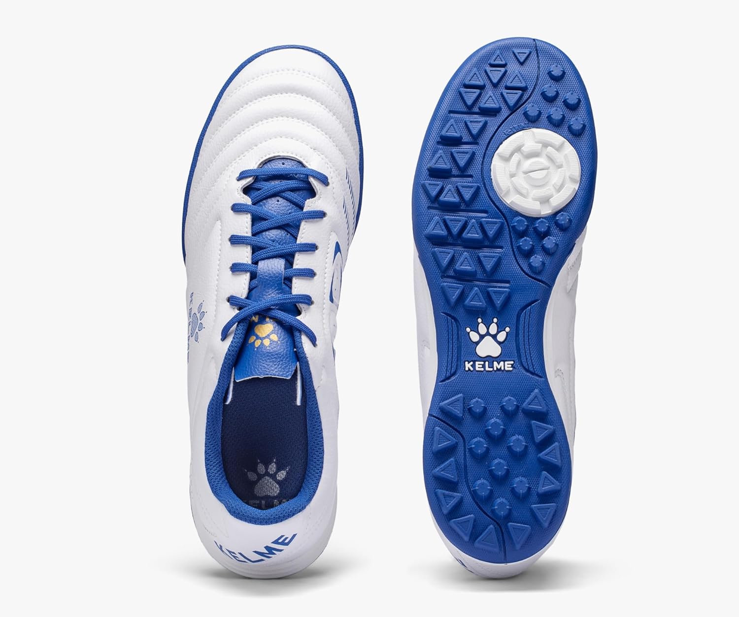 Футбольные обувь KELME Turf, футзальные бутсы для мужчин и женщин, футбол, бейсбол, белый — фото 3