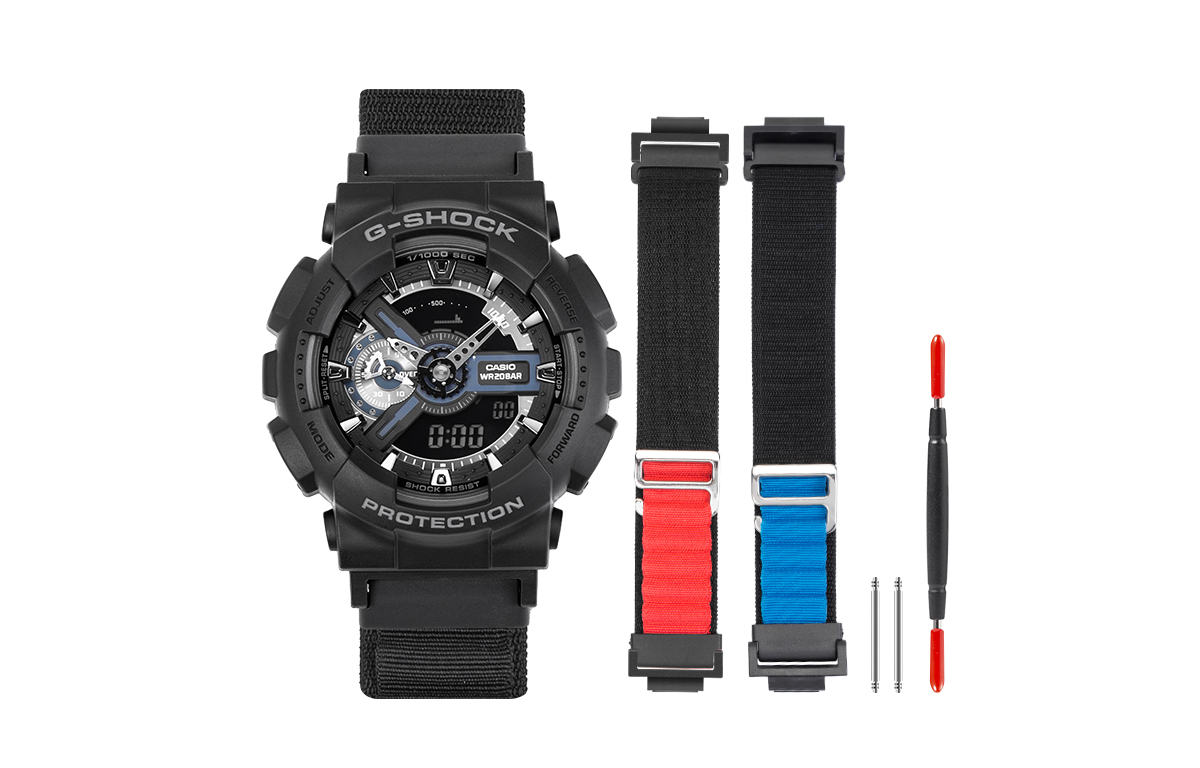 

CASIO Часы Unisex Liquid Crystal/Analog Dual Display Series 51.2mm Black Watch, Black