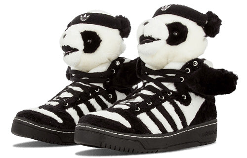 Кроссовки js panda bear 'jeremy scott' Adidas, мультиколор — фото 2