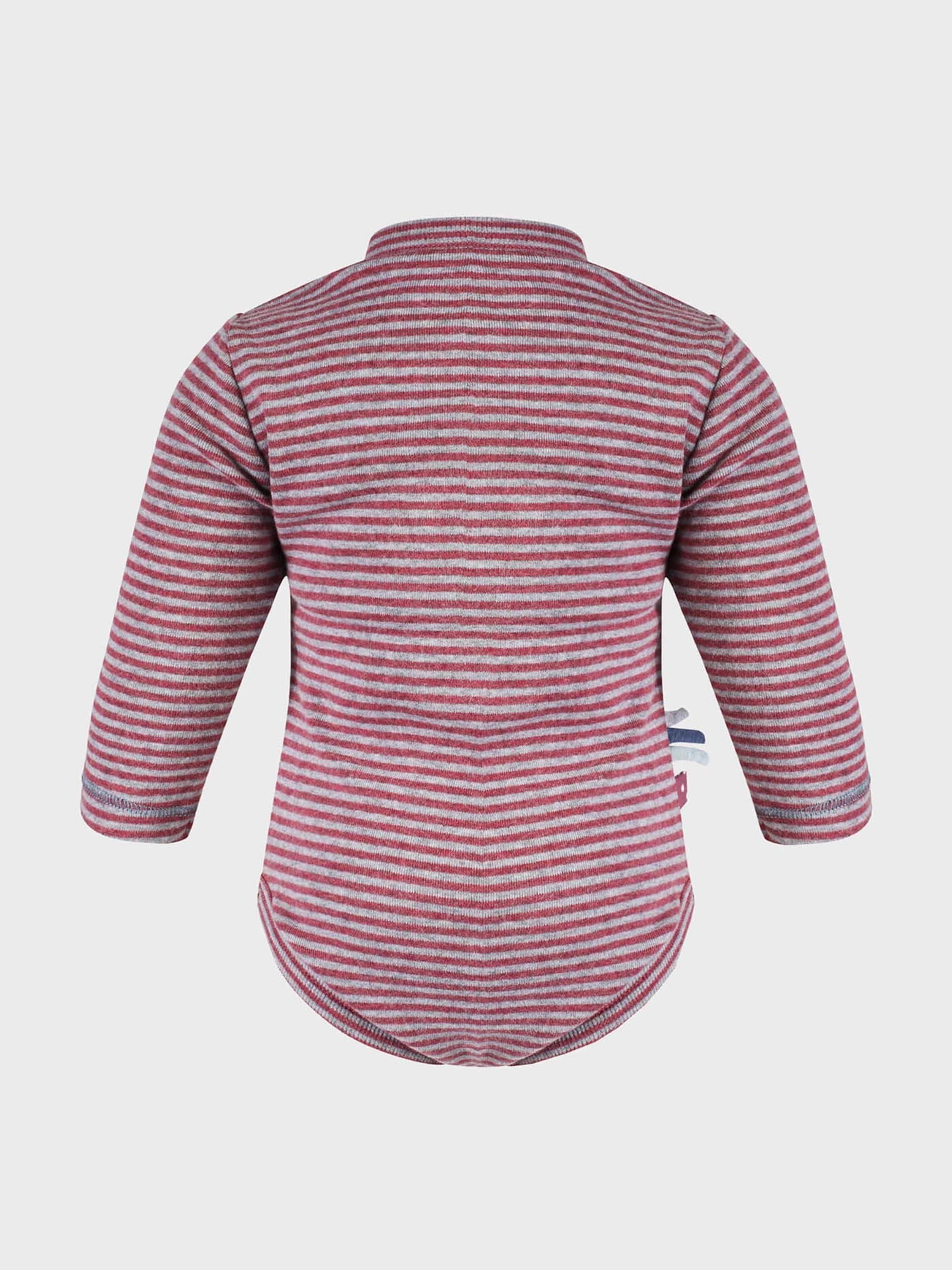 OrganicEra Комбинезон 'Organic Baby L/S Kimono Body, Striped' в цвете Bordeaux — фото 2