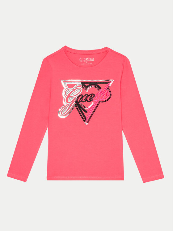 

Блуза стандартного кроя Guess, розовый
