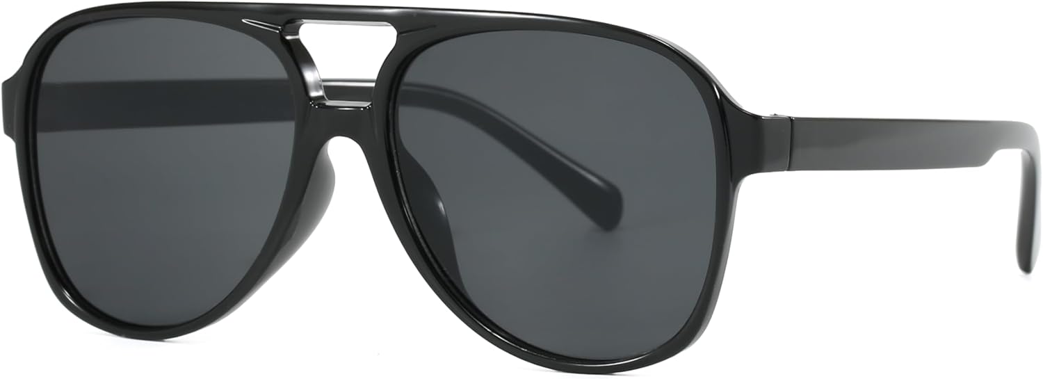 

Оптовая продажа 100 ретро-солнцезащитных очков-авиаторов — комплект для перепродажи. Большая оправа, классический стиль 70-х, защита от УФ-излучения UV400 ENSARJOE, 1pc-black