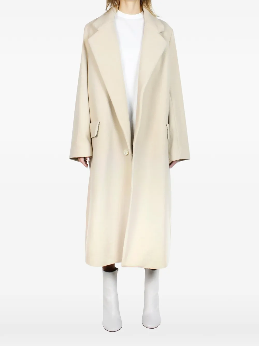 

Однобортное пальто Malloni, бежевый